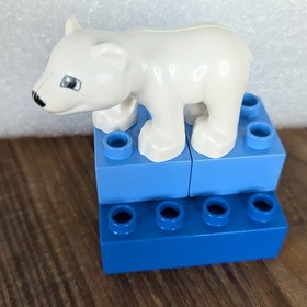 Lego Duplo 6136 My First Zoo Zookeeper Animals Elephant Giraffe MISSING 2 pieces