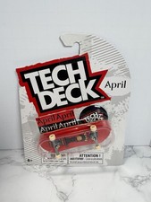 Tech Deck April 1:12 Red Fingerboard Skateboard Toy Plastic Boys & Girls