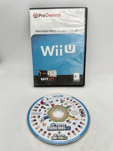 NEW SUPER MARIO BROS U + LUIGI - NINTENDO WII U - DISC + Case *TESTED & WORKING*