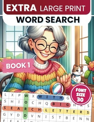 Extra Large Print Word Search: Jumbo Word Search For Seniors & Adults | 50 T...