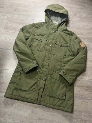 Fjallraven Nuuk Fur Hood Parka g 1000  Jacket Women Size s Green/Olive