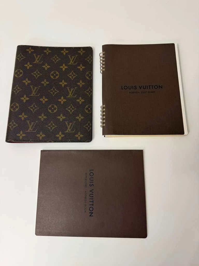 Louis Vuitton Agenda 2003 ダークブラウン Louis Vuitton коричневые органайзеры и ежедневники для женщин