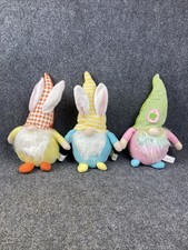 Lot Of 3 Greenbriar Plush Weighted Bottom 16" Gnomes