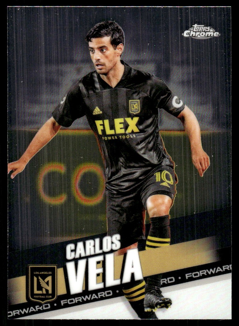Carlos Vela 2022 Topps Chrome MLS #2 Los Angeles FC AutographDen
