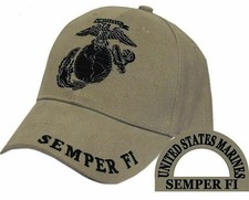 US Flag USMC Globe  Anchor Hat US Marines American Flag Baseball Adjustable Cap