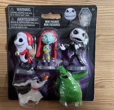 Tim Burton’s The Nightmare Before Christmas 5 Figure Set In Package Unopened