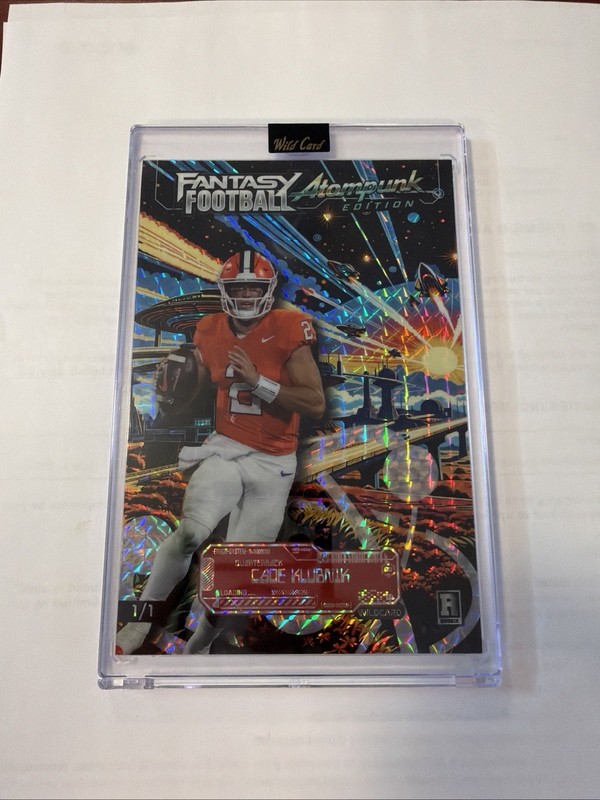 Cade Klubnik 2026 Wild Card Mammoth Atom Punk Rookie #1/1 4x6 (Jets)