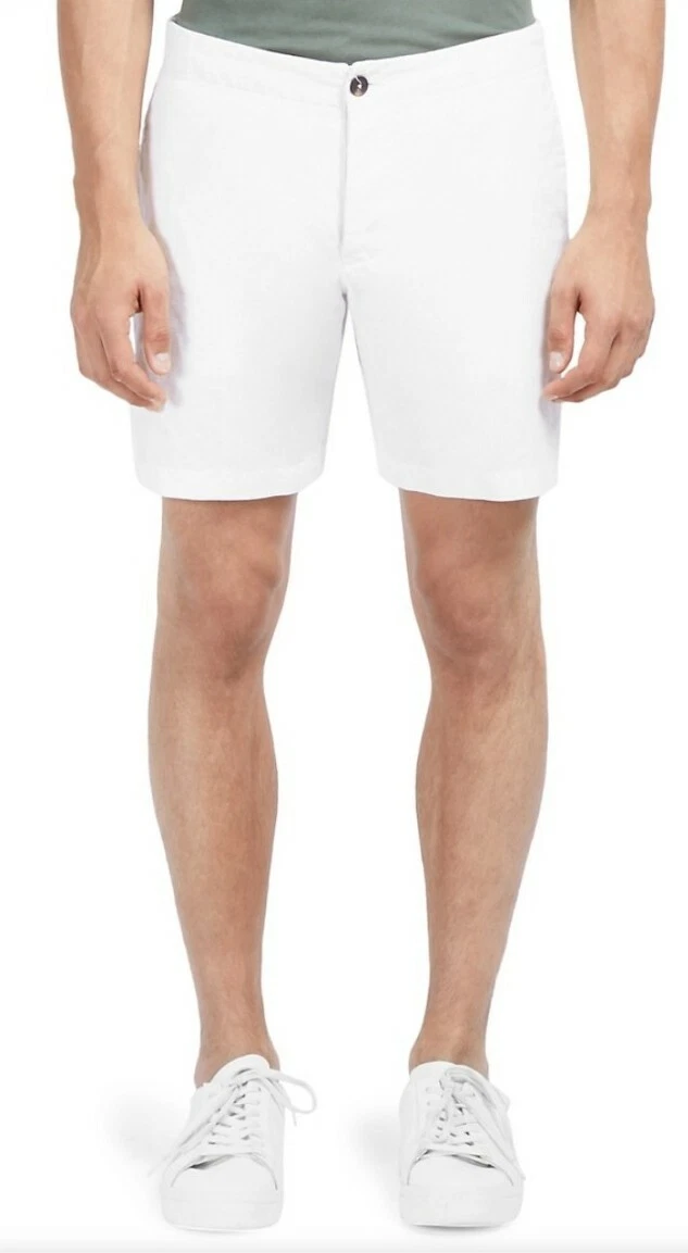 Kent & Curwen Davis Chino Shorts White Size 38" Waist