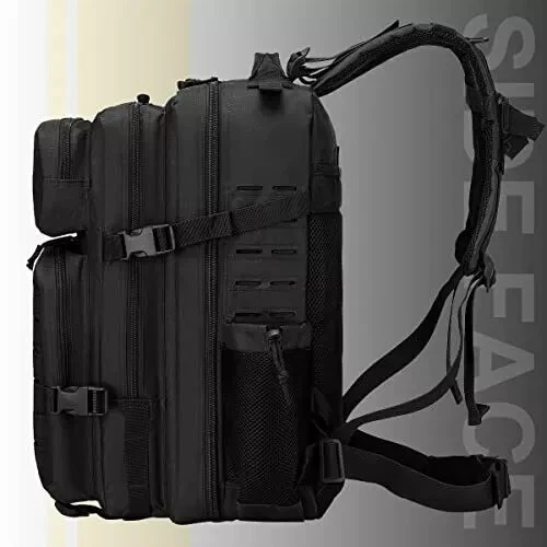 COSCOOA Tactical Military Backpack for Man, 45L Waterproof Army Black NR - Picture 12 of 14