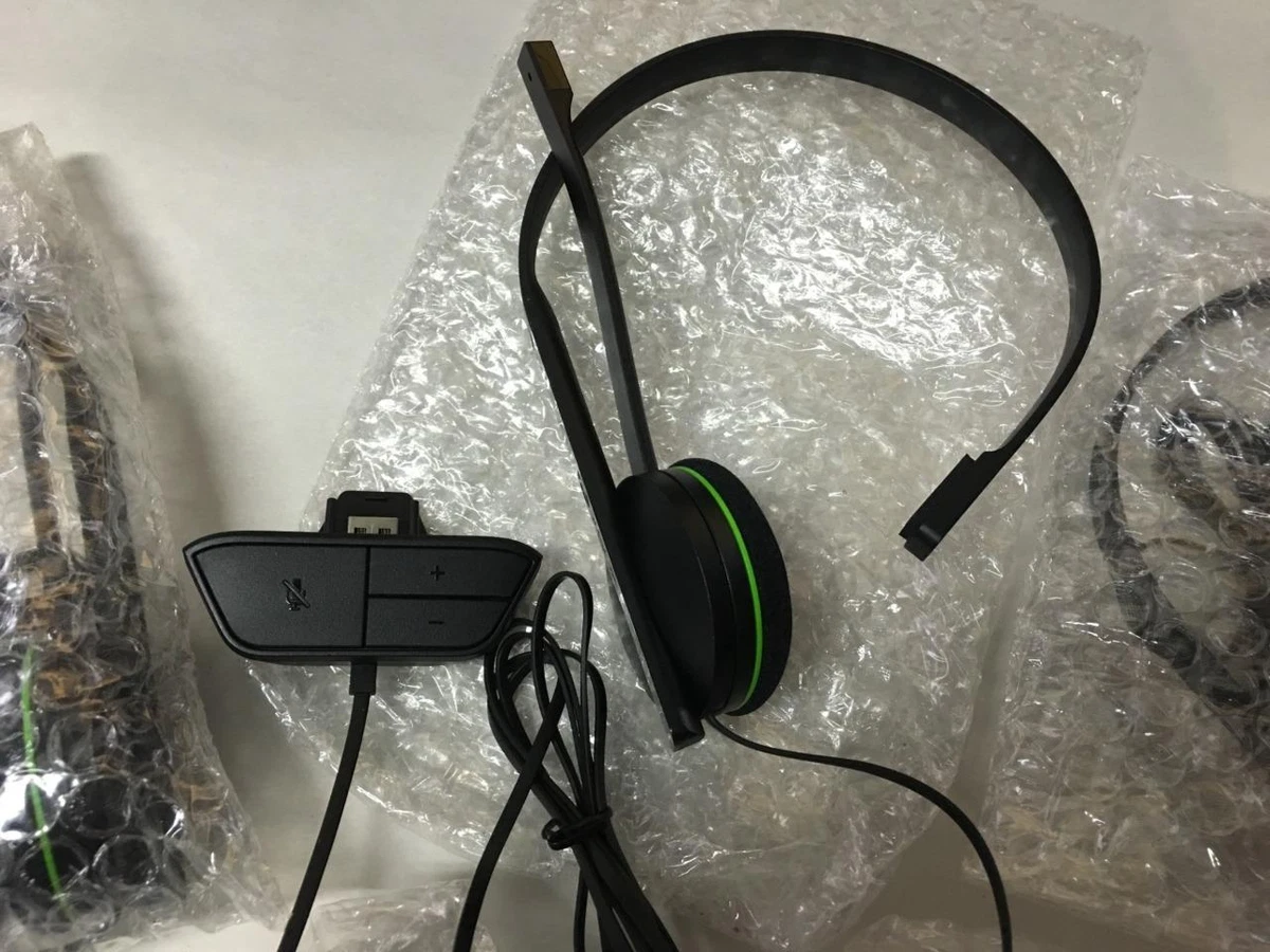LOT OF 5 X NEW NO BOX OEM MICROSOFT WIRED CHAT HEADSET W MIC FOR XBOX ONE 1564