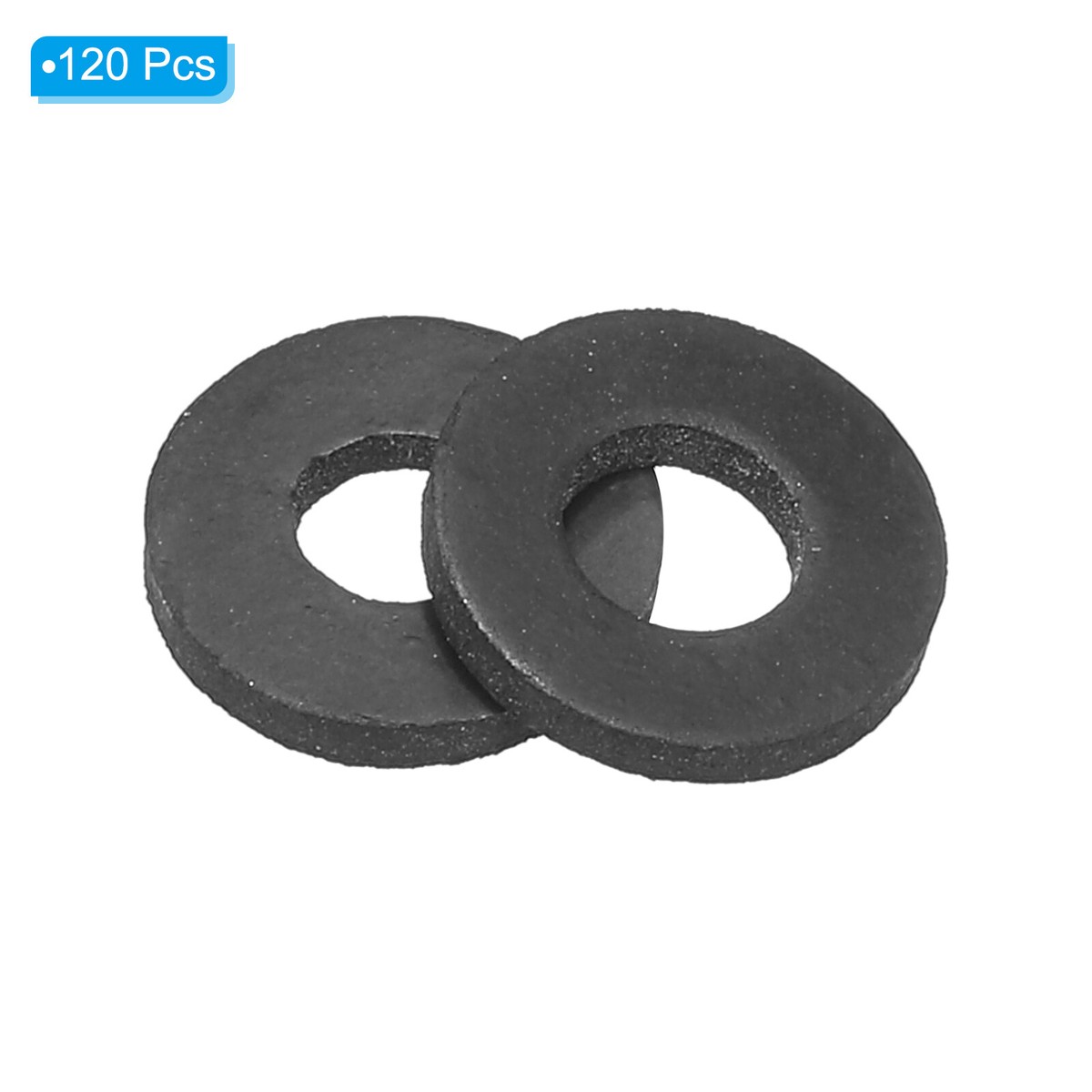Uxcell 20-Pack Rubber Flat Washers – 12mm OD X 5mm ID X 2mm Thick For Faucet, Hose, Valve & Pipe Sealing