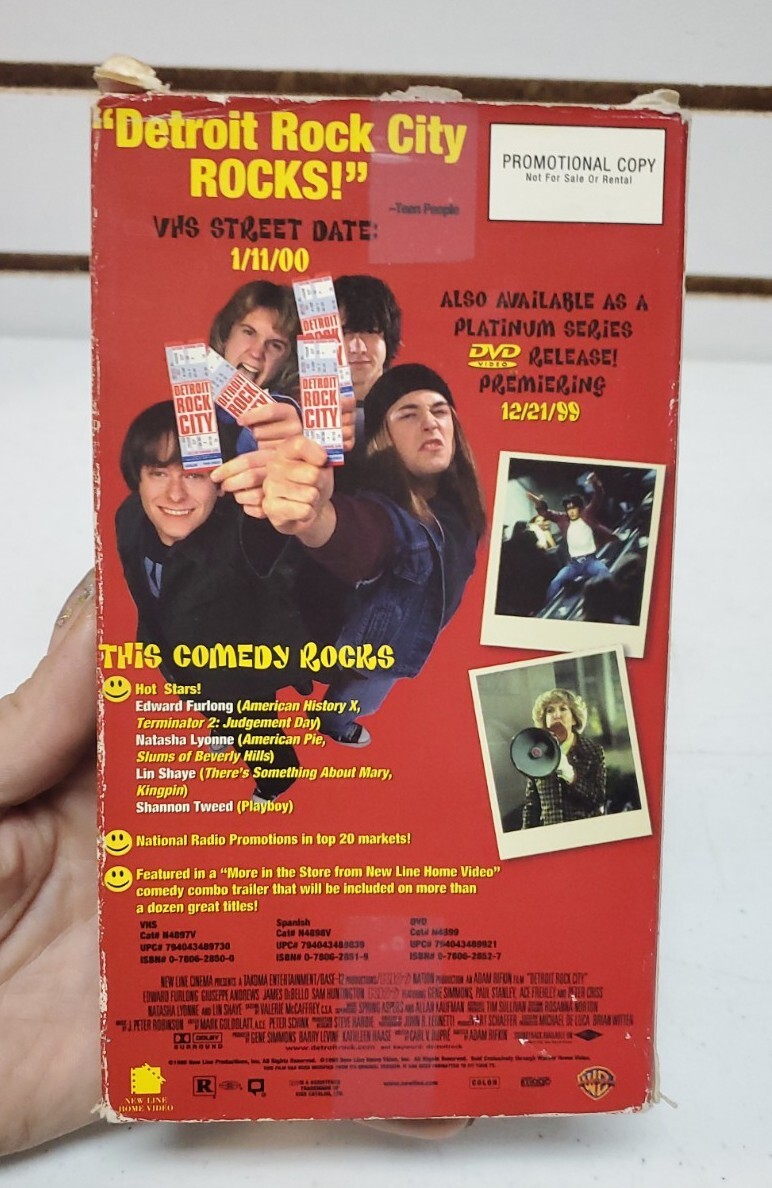 Detroit Rock City (1999, VHS) Promotional - Damaged Sleeve, Read Description