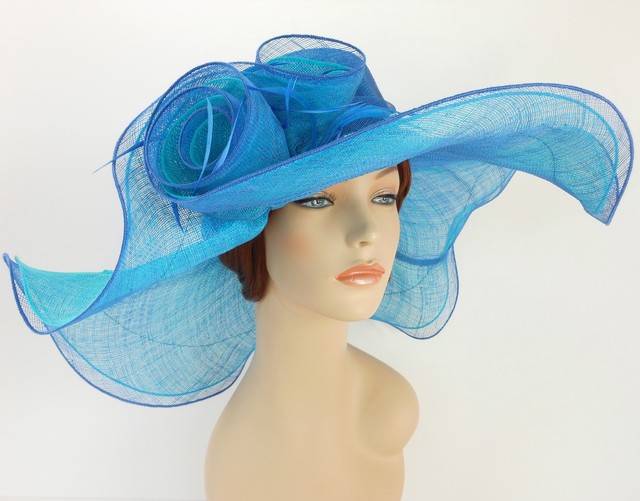 royal blue wedding hats for sale