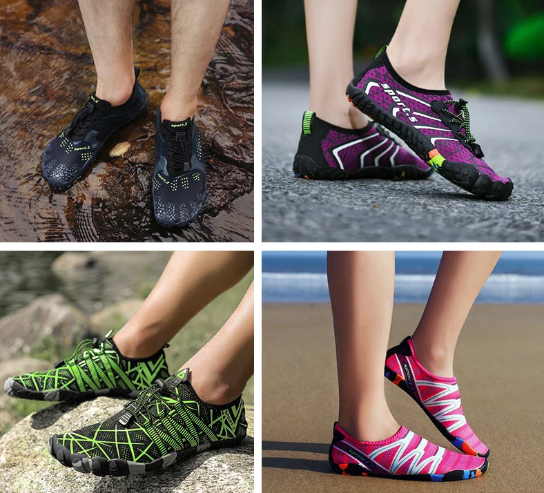 Zapatos acuáticos de secado rápido descalzos para nadar buceo surf deportes acuáticos playa vacaciones Foto 3 de 4