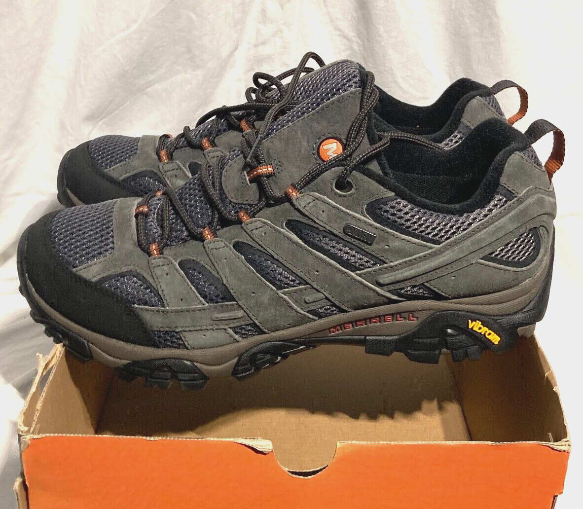 Scarpe da trekking Merrell Moab 2 WP SelectDry Vibram in pelle scamosciata J06029 Beluga da uomo 14 M