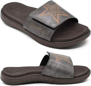 KUAILU Mens Leather Sandals Orthotic Arch Support Athletic Slide Sandals for Men | eBay