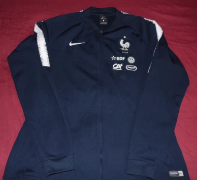 Veste(No Maillot)Football Entrainement Equipe France Porté Saison 2017/2018 T L - Photo 1/4