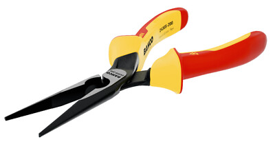 1000V Insulated BAHCO ERGO Snipe Nose Pliers 200mm Long. Williams #2430S-200
