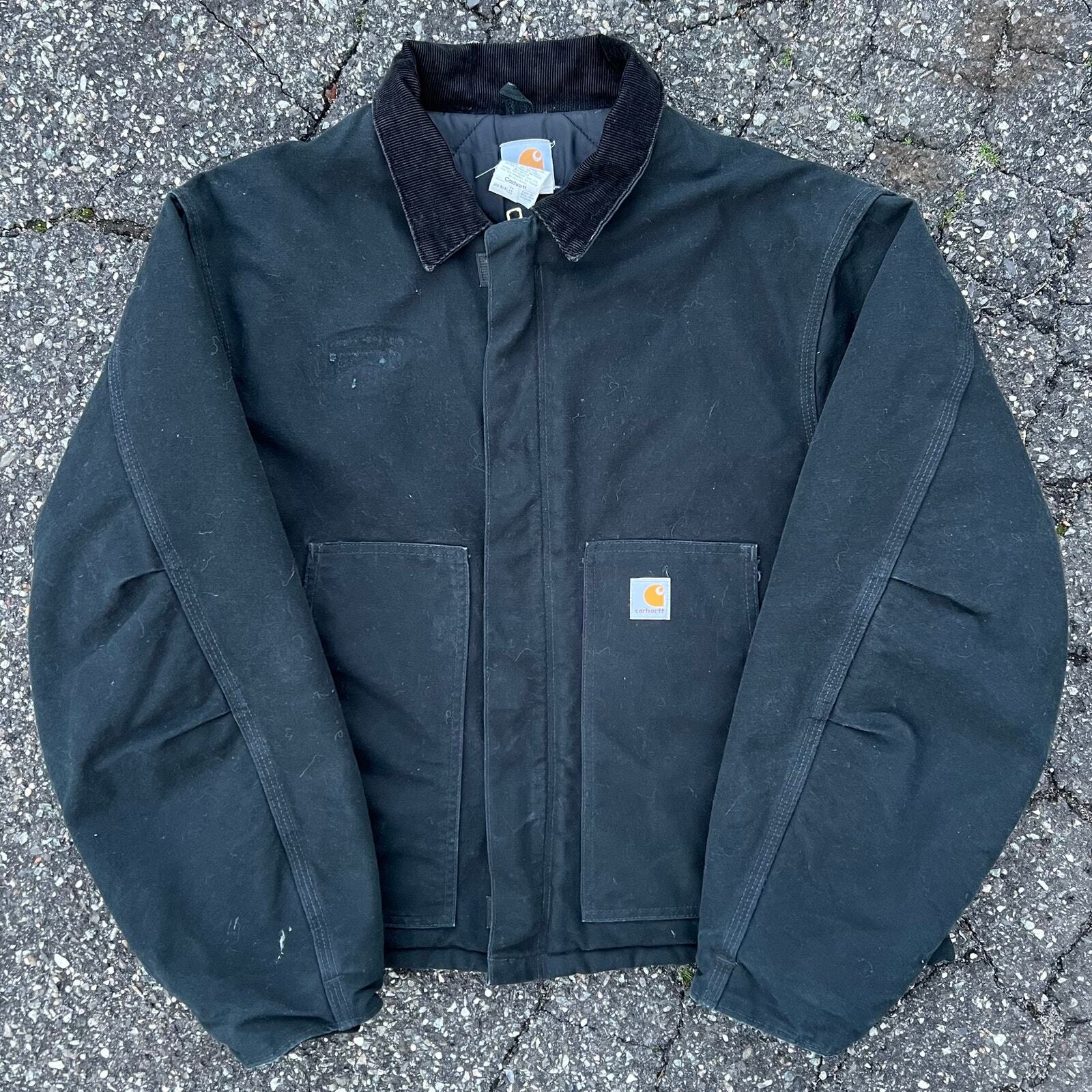 Vintage Y2K Arctic Cropped J02 Black Carhartt Work Jacket