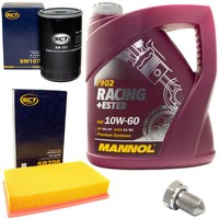MotoröL Filter Set 10W60 4 Liter + ÖLablassschraube FüR Audi Cabrio 8G7 2.0 E