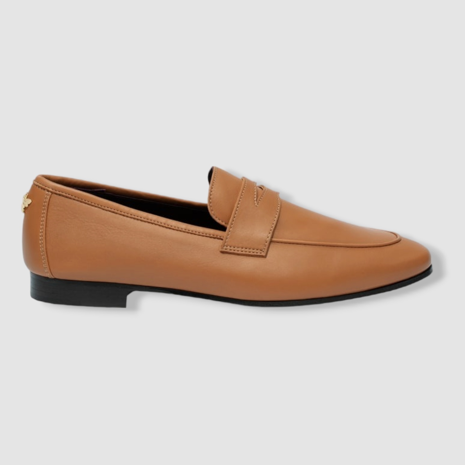 $795 Bougeotte Women's Brown Acajou Leather Penny Loafer Shoes Size 35 EU/5 US