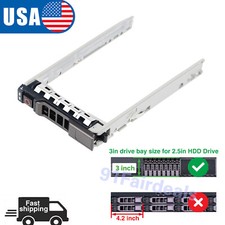 2.5" SAS SATA HDD Tray Caddy for DELL PowerEdge G176J KG7NR 8FKXC Ship sameday