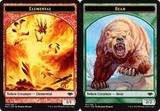 Elemental Token (008) // Bear Token x1 - Modern Horizons - NM-Mint, English - Mo