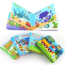 4-6 Years Old Bath Book EVA Floating Cognize Book New Sound Bath Books  Baby