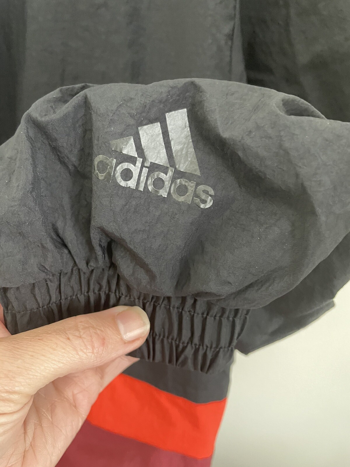 Adidas GD9033 Womens Black Size M Authentic Track Jacket Spellout  Colorblock | eBay
