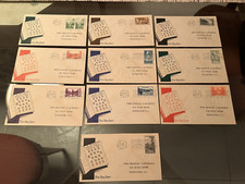 756-765 National Parks Matched FDC Set to FDR  President Franklin D Roosevelt