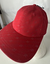 Adidas Hat Cap NEW Trefoil Spellout Logo Adjustable Allover Print Reflective