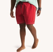 Nautica Mens Big Tall Deck Swim Trunk Quick Dry Sz 3xl Red Logo Nautica Mens Big Tall Deck Swim Trunk Quick Dry Sz 3xl Red Logo