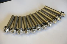 09159-10010 SUZUKI GT750 CYLINDER HEAD NUT / BOLT SET IN STAINLESS STEEL