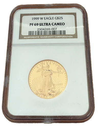 US 1999 W Gold 1/2 oz $25 NGC PF69UC Proof Gold Eagle