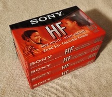 Sony HF Blank Audio Cassette Tapes High Fidelity 60 Minutes Normal Bias Lot of 4