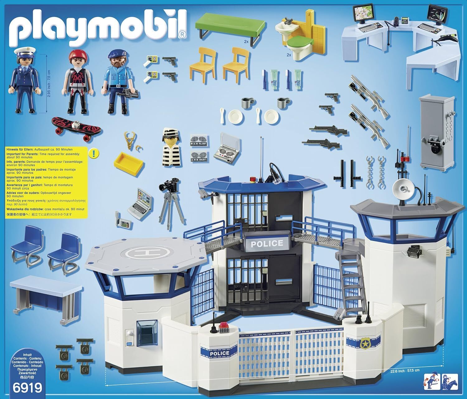 Commissariat de police avec prison Playmobil City Action 6919