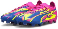 PUMA Ultra Ultimate Energy Fg/Ag Shoes, Luminous Pink/Ultra Blue Men 13