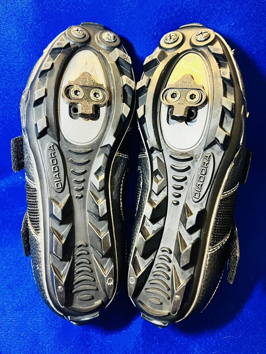 Diadora Geko Cycling Shoes Black MTB Mountain Bike 2-Bolts