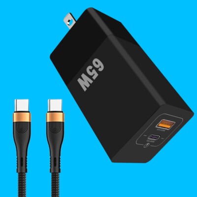 Premium 65W PD QC 3.0 USB-C Fast Charging Charger Adapter Cable f OnePlus 8T+ 5G