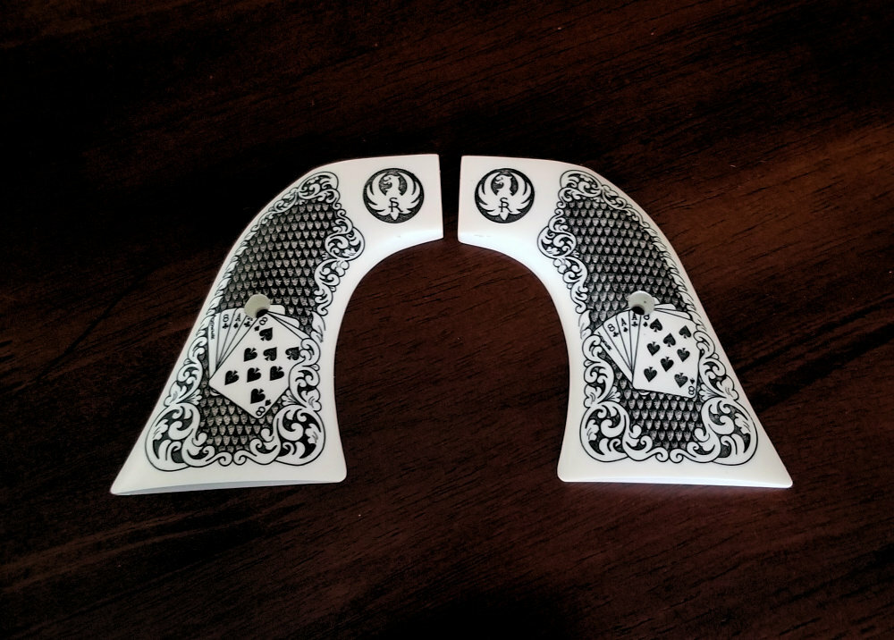 Aazon.co: Ivory Floral Checkered Ruger Super Blackhawk Grips