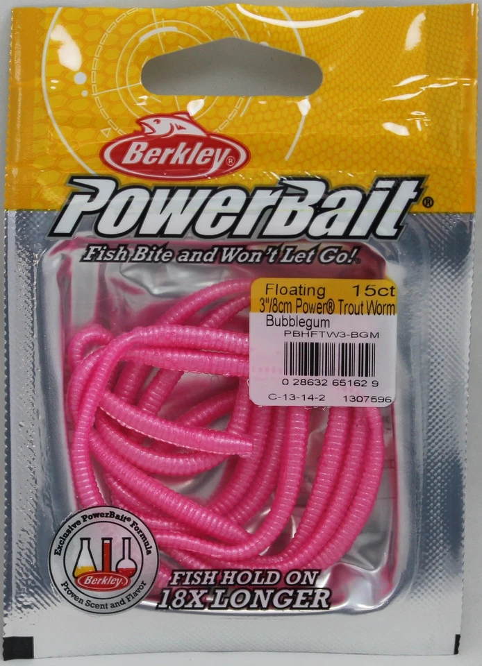 BERKLEY POWERBAIT 3" FLOATING TROUT WORMS - CHOOSE COLOR PBHFTW3