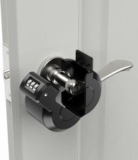 Keyed Door Handle Lockout Device Cover with Code to Disable Access to Keyhole Co