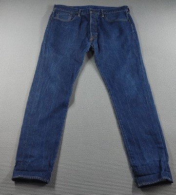 Levis 501 CT Jeans Herren W36 L32 Indigo Blau Tapered Button Denim Hose
