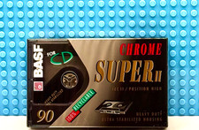 BASF CHROME SUPER II 90 VS. IV TYPE II BLANK CASSETTE TAPE SEALED