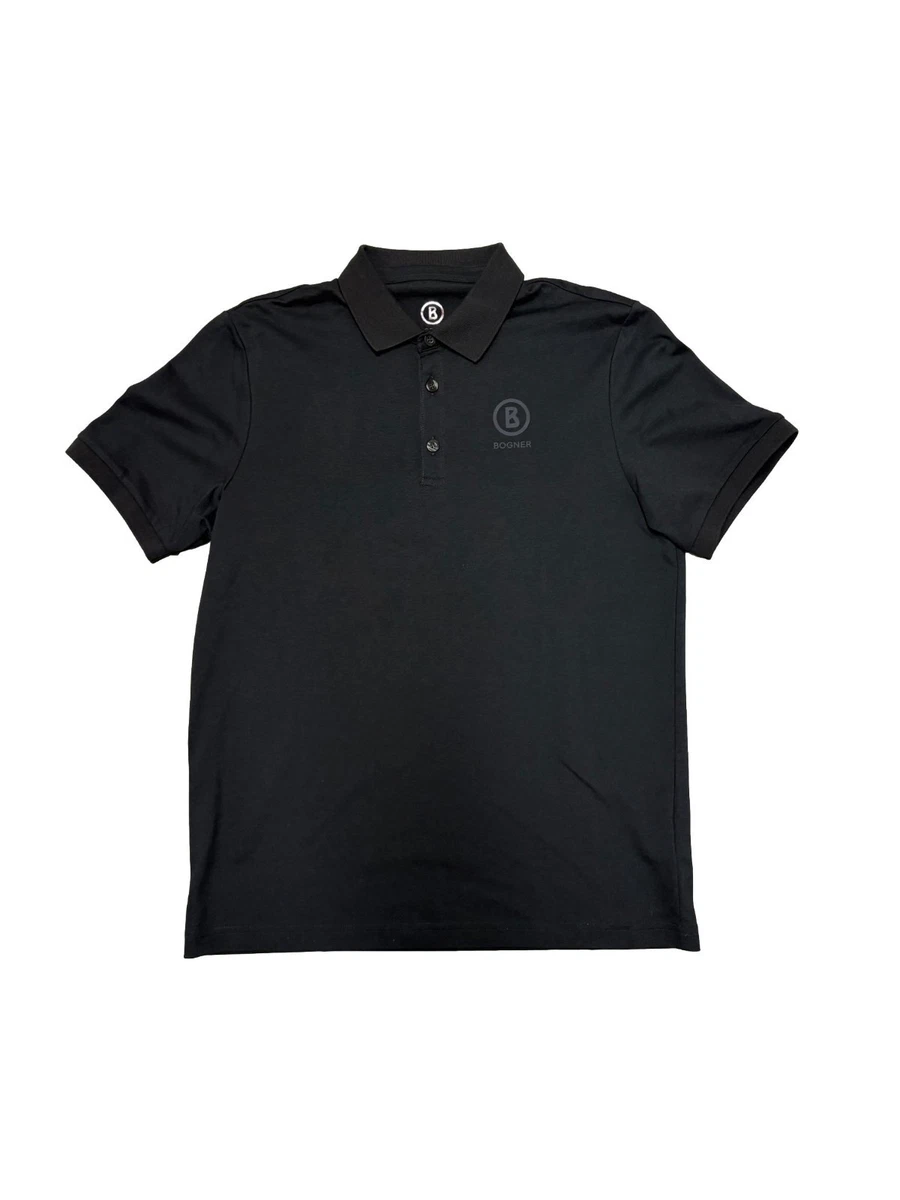 Bogner Polo Hombre Daniel O Negro Talla M Nuevo Con Etiqueta