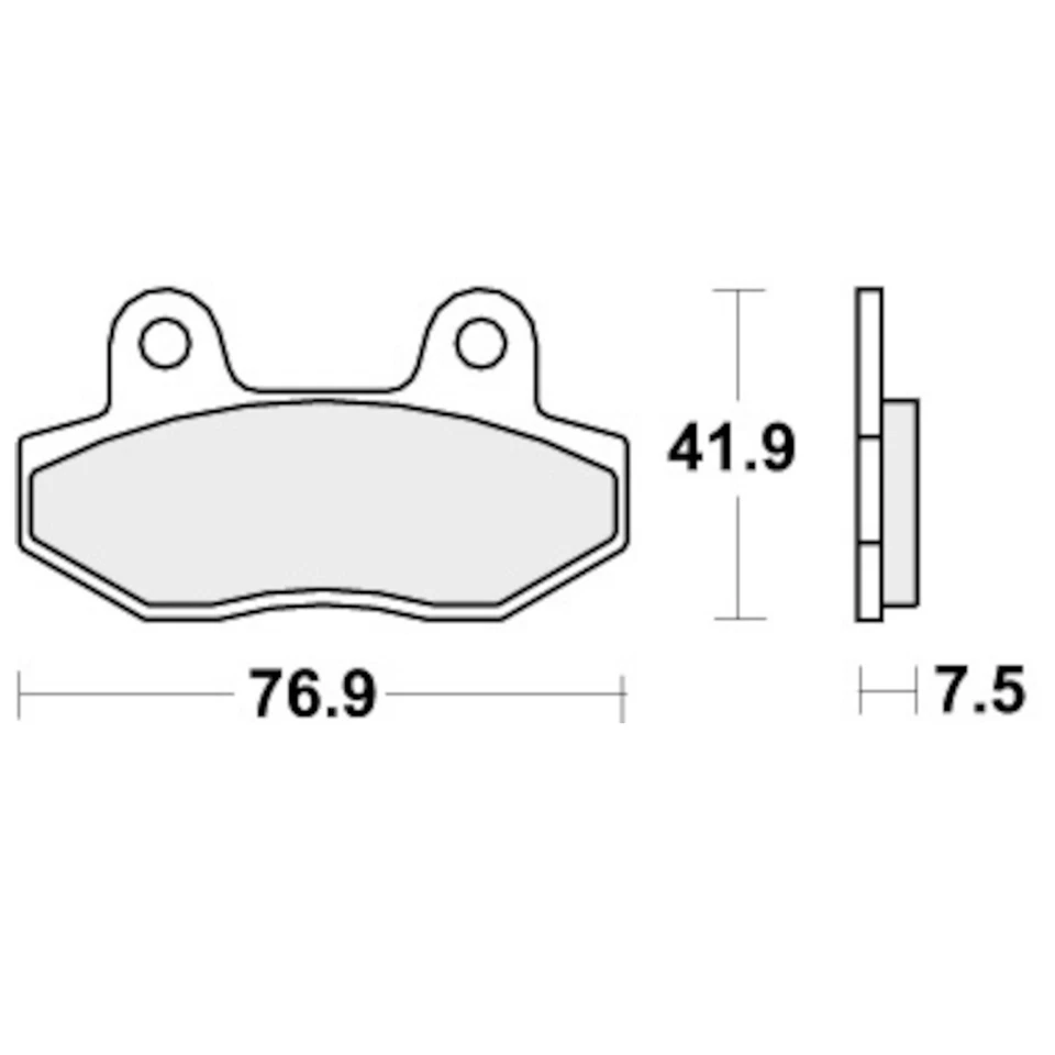 Pastillas de freno traseras para HYOSUNG GT 650 R SPORT TOURING 2004-2008 SBS Foto 2 de 4