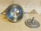 Vintage Chrome Sugar Bowl And Creamer Set Irvinware 1970's Made In USA — photo 2