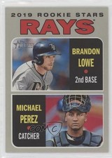 2019 Topps Heritage Rookie Stars Brandon Lowe Michael Perez #9 3vt