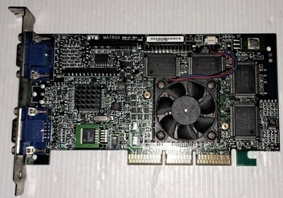 Vintage AGP Matrox Millennium G400 Dual Head 906-01 G4+MMDHA32G Video Card