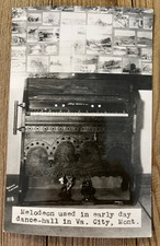 Photo Postcard Virginia City Montana Madison County Melodeon Organ Piano